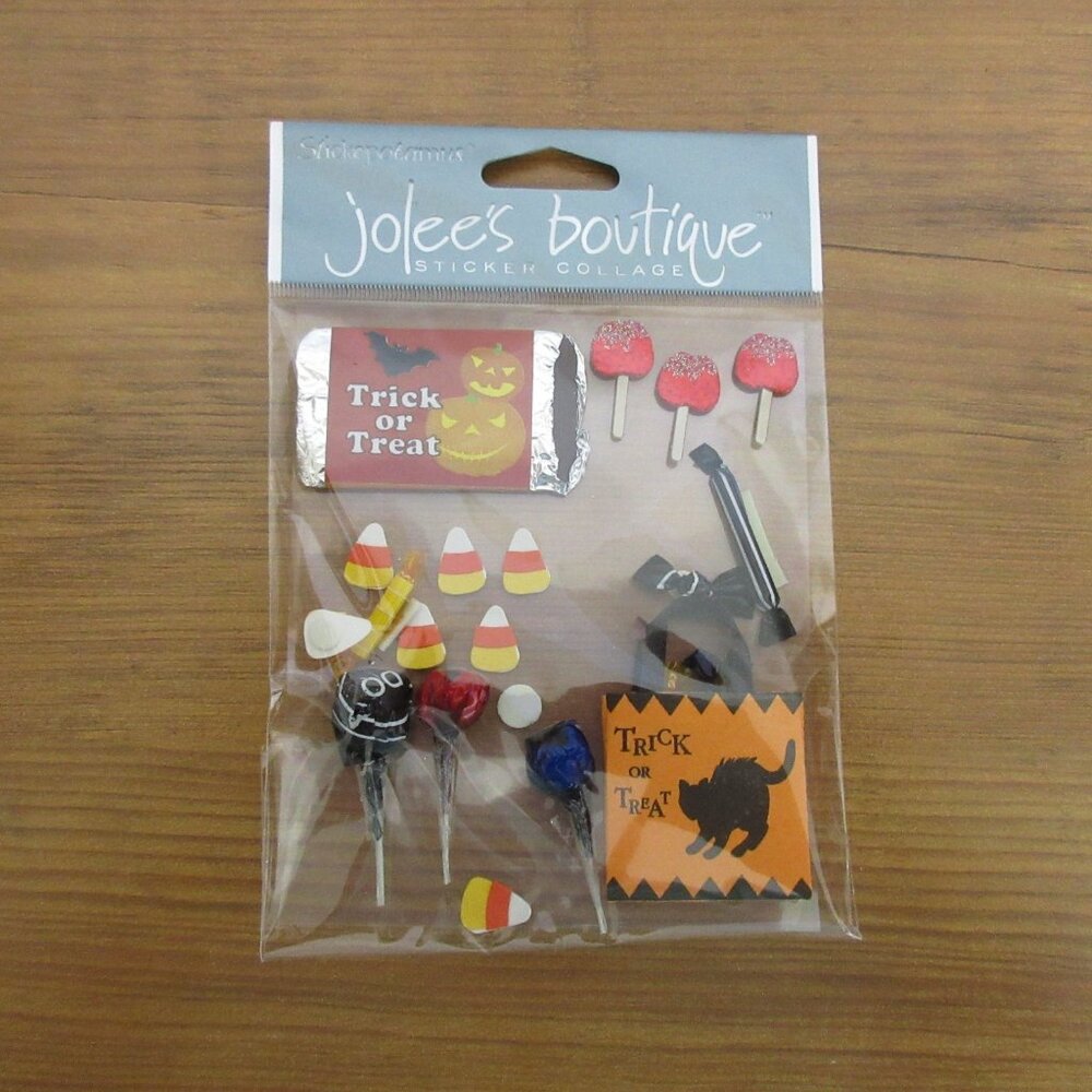 Jolee's Boutique Trick or Treat Halloween Sticker Collage Scrapbooking Craft NEW